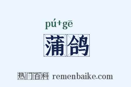 蒲鸽是什么意思的图片